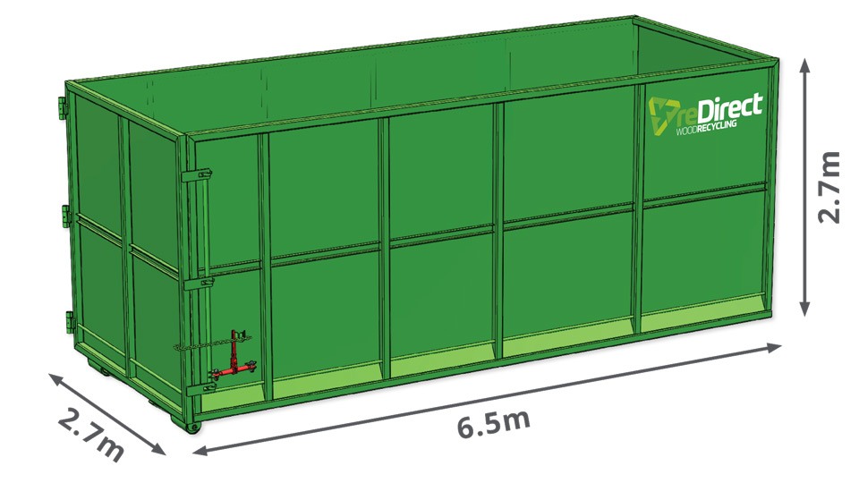 30m Wood Waste Bin