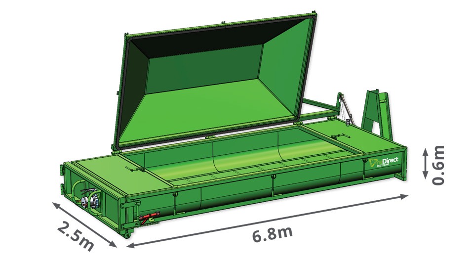 8m Drill Mud Bin